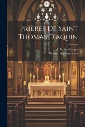 Prières De Saint Thomas D'aquin