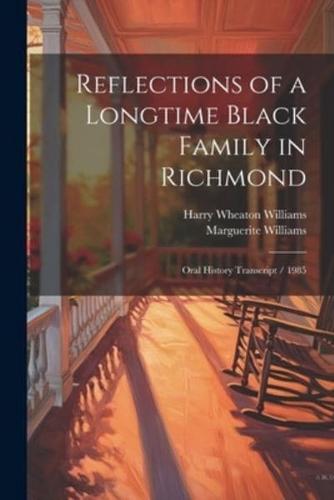 Reflections of a Longtime Black Family in Richmond