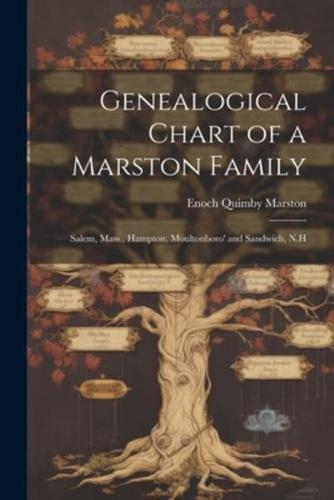 Genealogical Chart of a Marston Family; Salem, Mass., Hampton, Moultonboro' and Sandwich, N.H