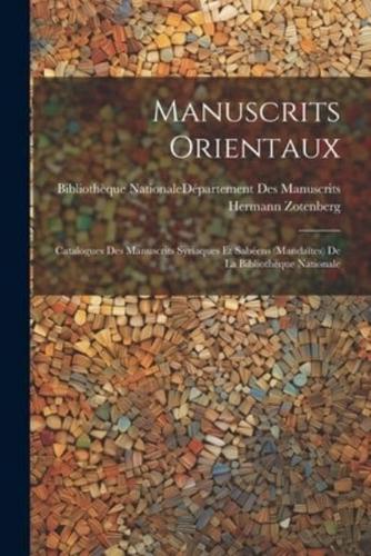 Manuscrits Orientaux