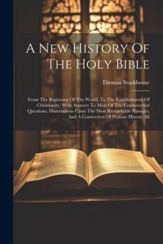 A New History Of The Holy Bible