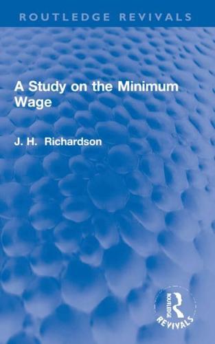 A Study on the Minimum Wage