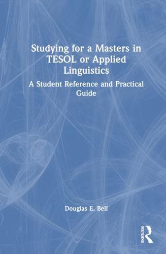Studying for a Masters in TESOL or Applied Linguistics