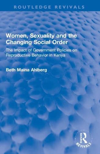 Women, Sexuality and the Changing Social Order