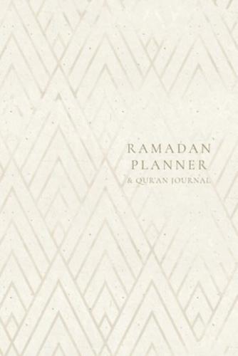 Ramadan Planner with Integrated Qur'an Journal: Gold Geometric