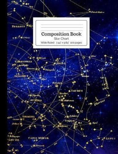 Composition Book Star Chart Wide Ruled