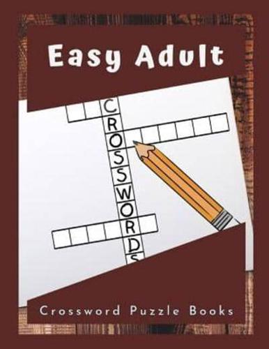 Easy Adult Crossword Puzzle Books