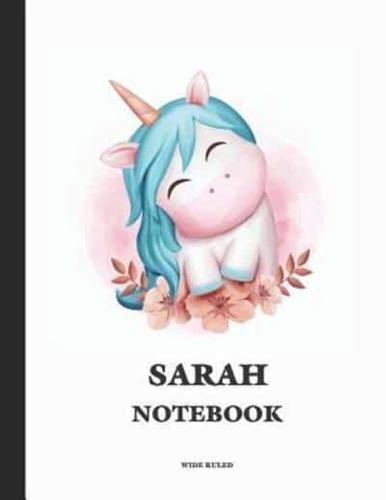 Sarah Wide Ruled Notebook