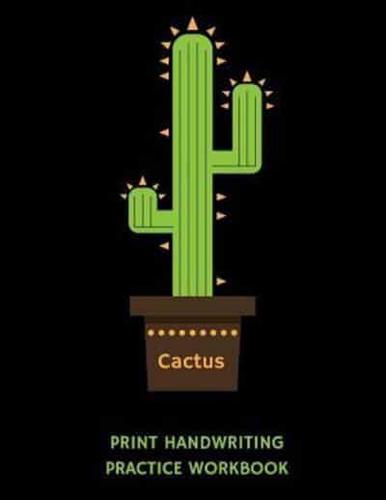 Cactus Print Handwriting Practice Workbook