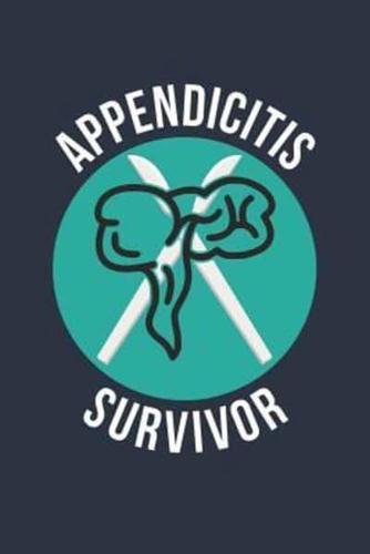 Appendix Surgery Get Well Gift - Appendicitis Survivor Notebook - Fracture Recovery Journal - Rehab Diary