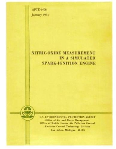 Nitric-Oxide Measurement in a Simulated Spark-Ignition Engine