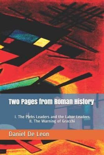 Two Pages from Roman History