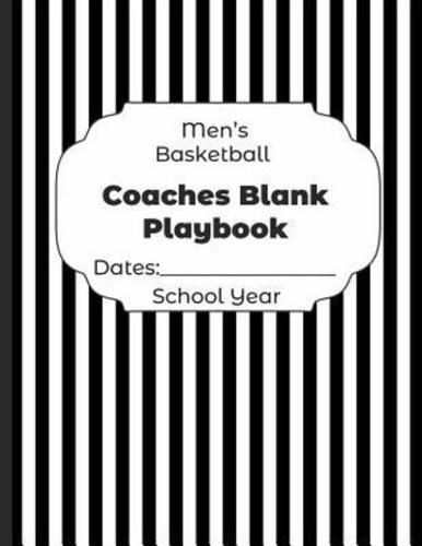 Mens Basketball Coaches Blank Playbook Dates