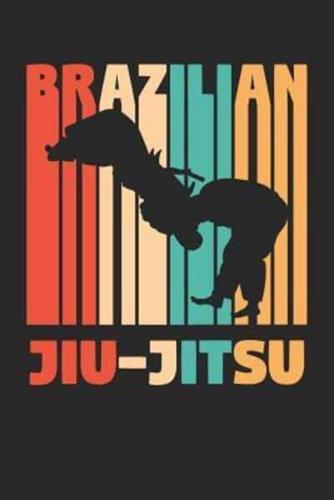 Brazilian Jiu Jitsu Notebook - BJJ Silhouettes Vintage Brazilian Jiu Jitsu - Brazilian Jiu Jitsu Journal