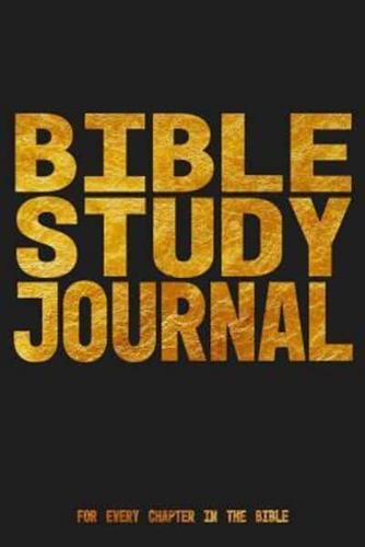 Bible Study Journal for Every Chapter in the Bible