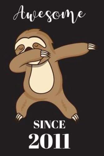 8th Birthday Dabbing Sloth
