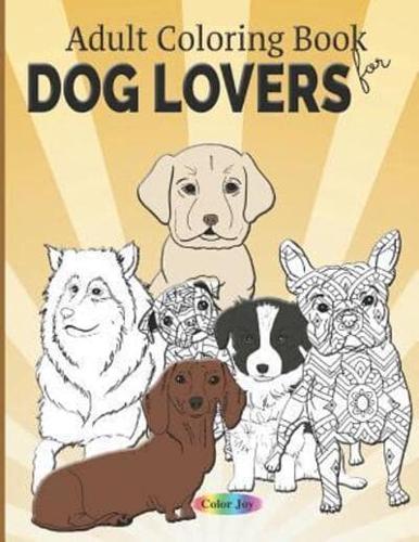 Adult Coloring Book for Dog Lovers