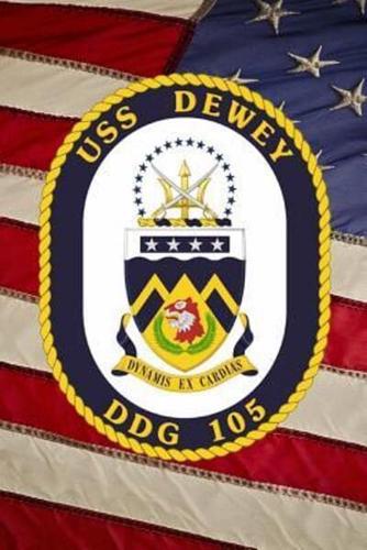 US Navy Destroyer USS Dewey (DDG 105) Crest Badge Journal