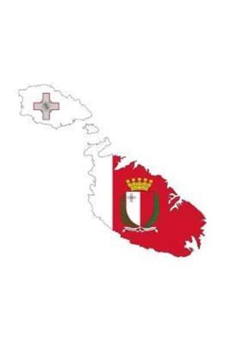 The Flag of Malta Overlaid on The Map of the Nation Journal