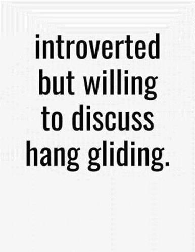 Introverted But Willing To Discuss Hang Gliding