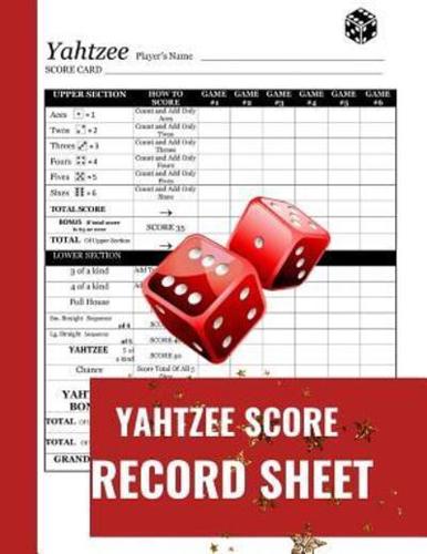 Yahtzee Score Record Sheet