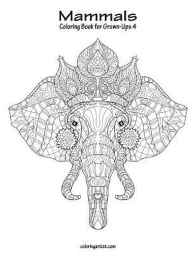 Mammals Coloring Book for Grown-Ups 4