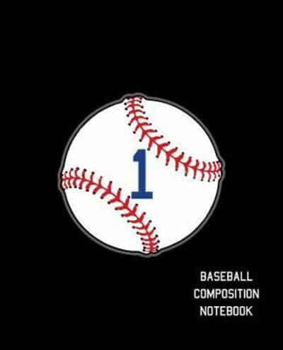 1 Baseball Composition Notebook