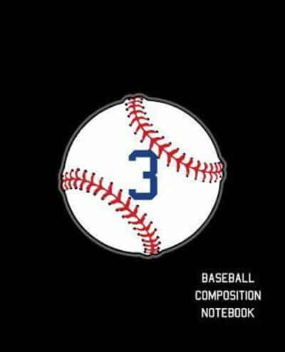 3 Baseball Composition Notebook