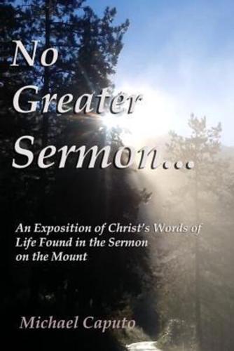 No Greater Sermon...
