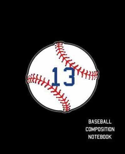 13 Baseball Composition Notebook