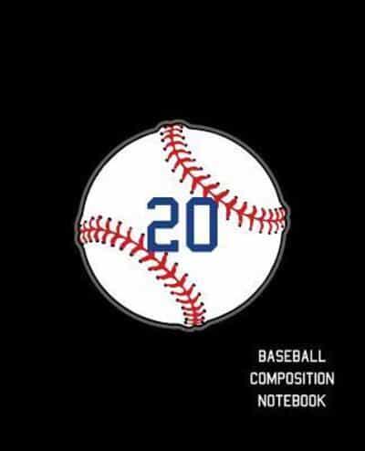 20 Baseball Composition Notebook