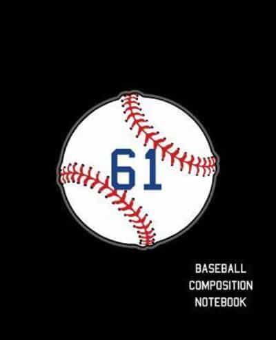 61 Baseball Composition Notebook