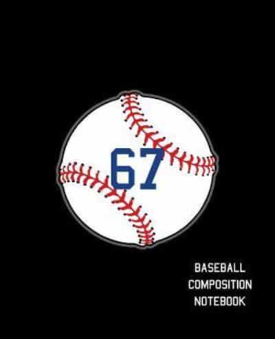 67 Baseball Composition Notebook