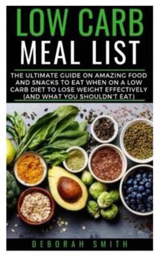 Low Carb Meal List