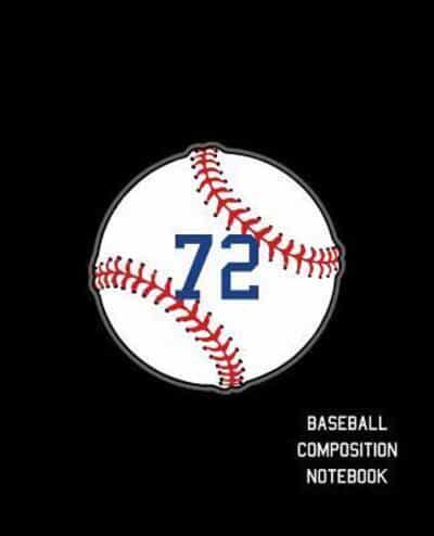 72 Baseball Composition Notebook