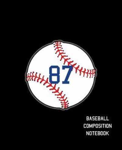 87 Baseball Composition Notebook