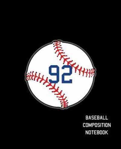 92 Baseball Composition Notebook