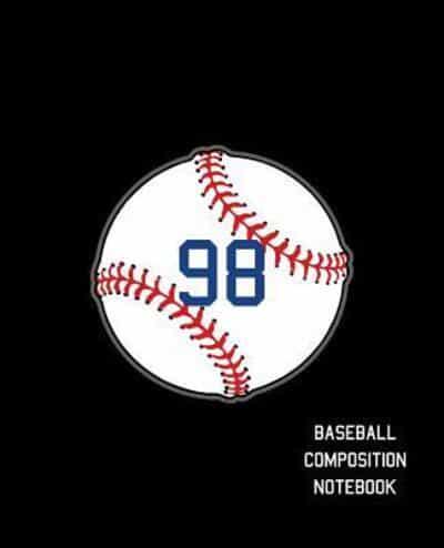 98 Baseball Composition Notebook