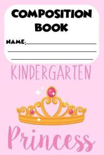 Composition Book Kindergarten Princess