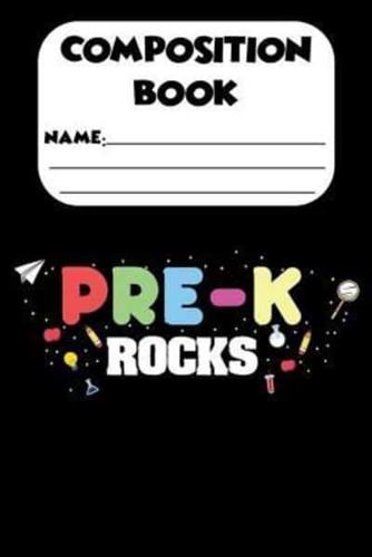 Composition Book Pre-K Rocks