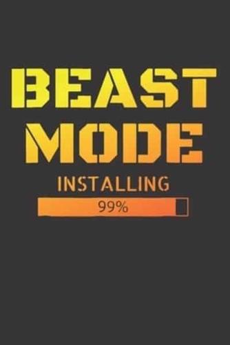 Notebook for Gym Trainer Fitness Exercise Coach Bodybuilder Beast Mode