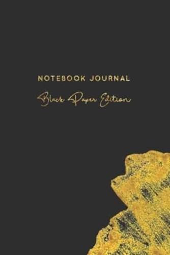 Notebook Journal Black Paper Edition
