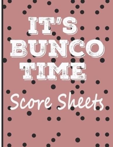 It's Bunco Time Score Sheets