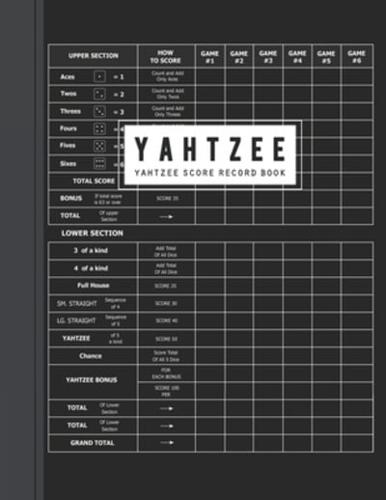 Yahtzee Score Sheet