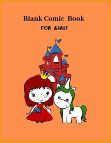 Blank Comic Book For Girls