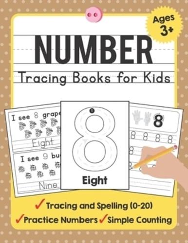 Number Tracing Books for Kids Ages 3-5