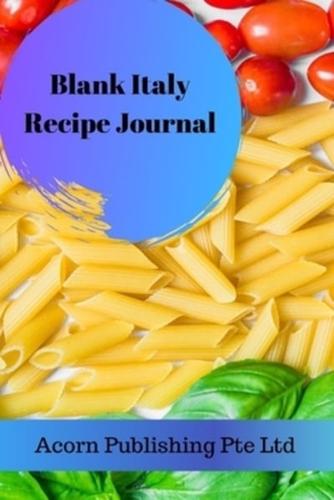 Blank Italy Recipe Journal
