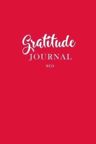 Gratitude Journal Red