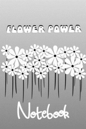 White Daisies Flower Power Notebook
