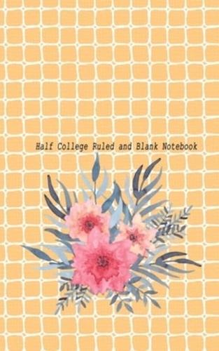 Half College Ruled and Blank Notebook